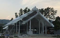 ภาพการก่อสร้างธรรมศาลา และที่ดินศูนย์ปฏิบัติธรรมแก้วระนอง